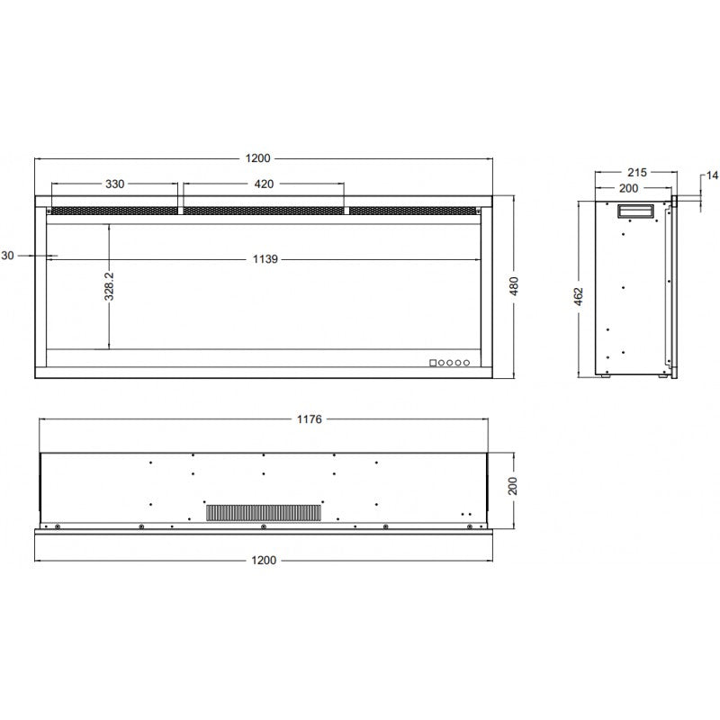 Aflamo Royal 3D 120, Maßgrafik