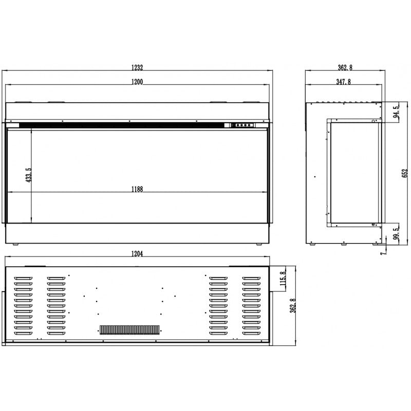 Aflamo Superb 3D 120, Maßgrafik
